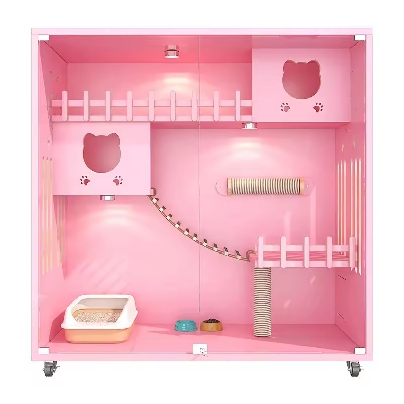 Chuồng mèo cao cấp bằng gỗ , thiết kế sang trọng, thoáng mát cho mèo trong nhà